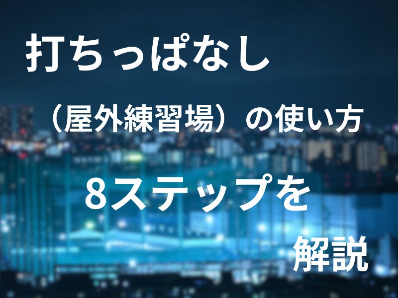 打ちっぱなし（屋外練習場）の使い方8ステップを解説します - えむなるゴルフブログ